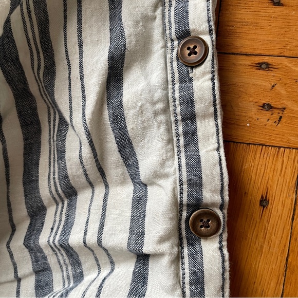 Zara Striped Linen Midi Skirt SZ XS - Picture 5 of 8